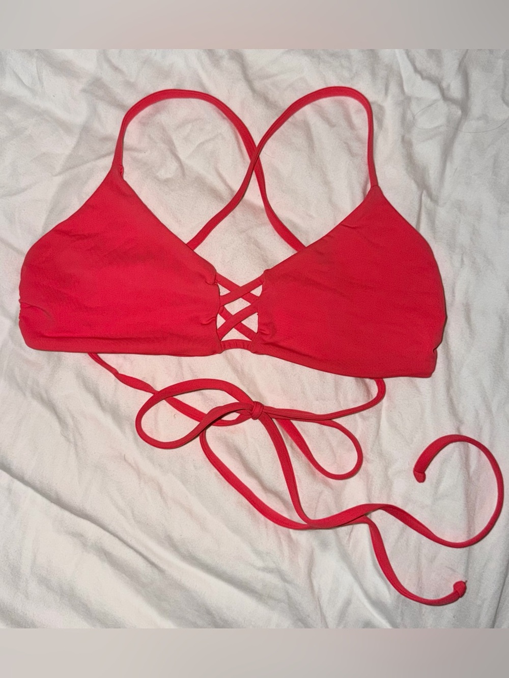 Mara Hoffman Pinwheel Lattice Bikini Top - S